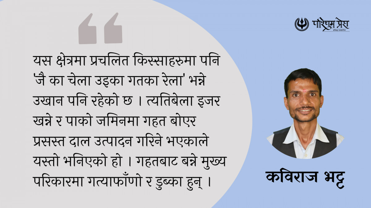 डोट्याली लोक समुदायमा खानपिन