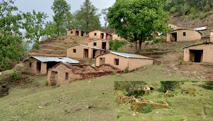 डोटीमा मुक्त हलियाका लागि बनेका घर खण्डहर बन्दै